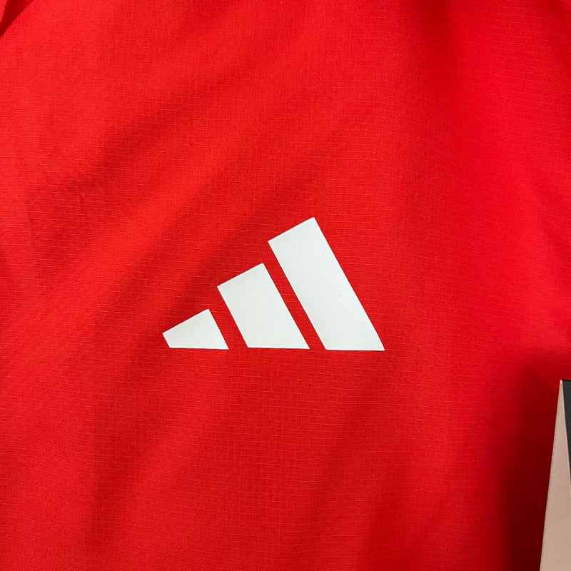 Corta-vento Internacional  Adidas - Vermelho