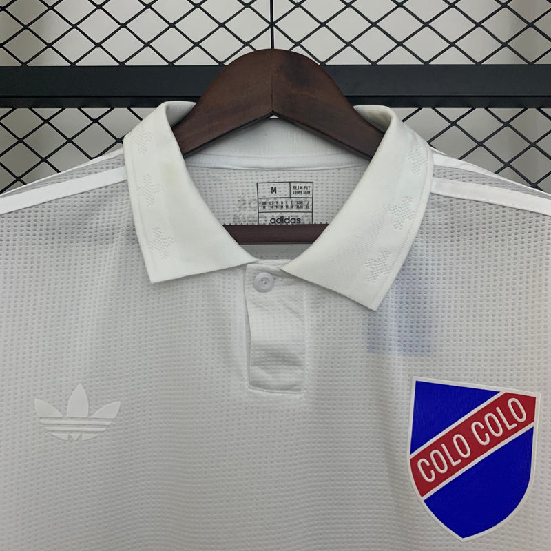 Camisa Colo Colo Polo 25/26 100th Anniversary - Branco