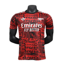 Camisa Arsenal 25/26 Treino - Vermelho Escuro - Versão Jogador