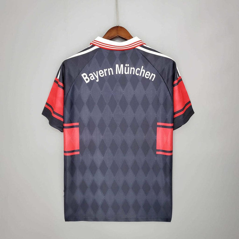 Camisa Bayern Retrô 1997/1999 Preta e Vermelha - Adidas
