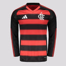 Camisa Adidas Flamengo I 2025 Manga Longa
