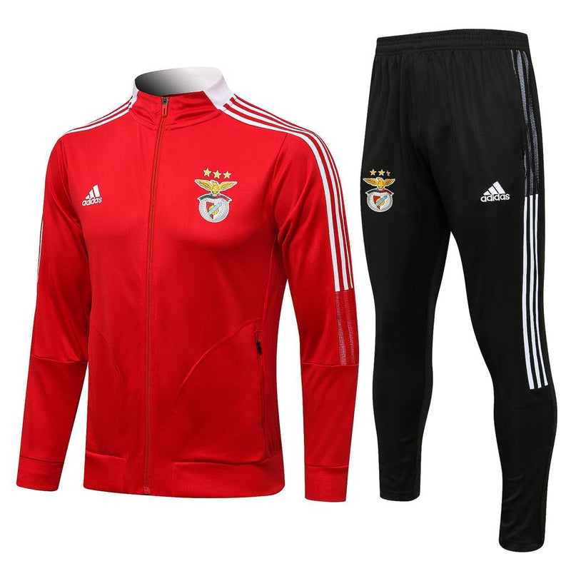 Conjunto Inverno Benfica Vermelha Adidas - Com Fecho