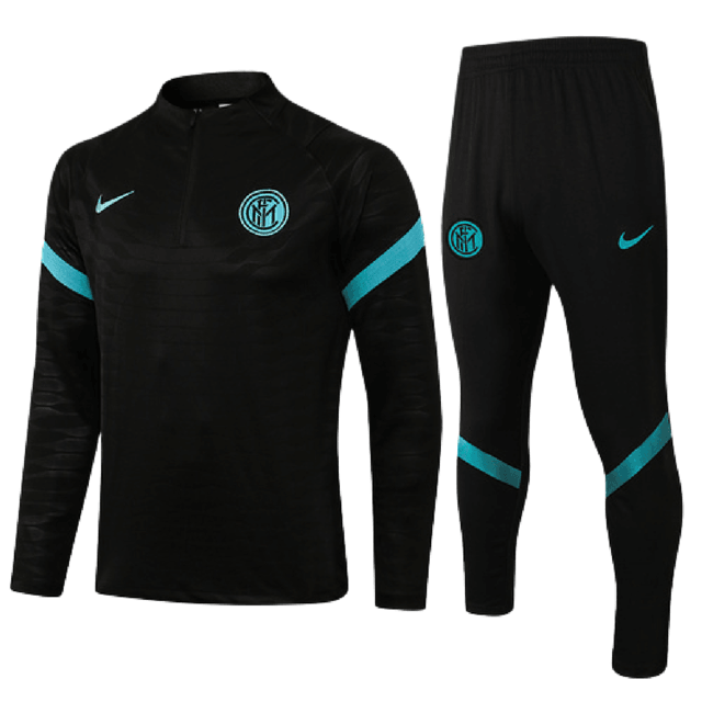 Conjunto Inverno Inter de Milão Preto Nike - Com Ziper