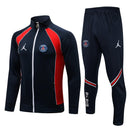 Conjunto Inverno PSG Azul e Vermelha Jordan - Com Fecho