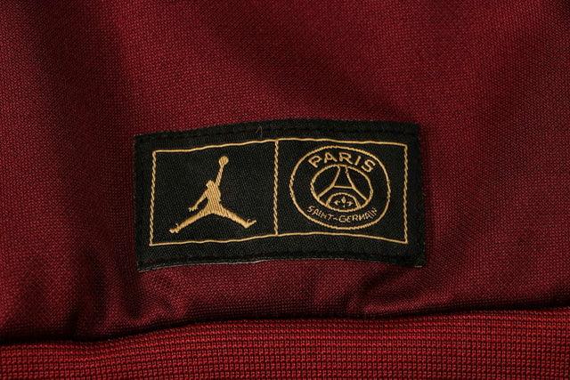 Conjunto Inverno PSG Vinho e Preto Jordan - Com Fecho e Capuz