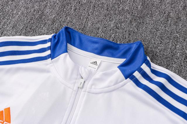 Conjunto Inverno Real Madrid Branco Adidas - Com Ziper